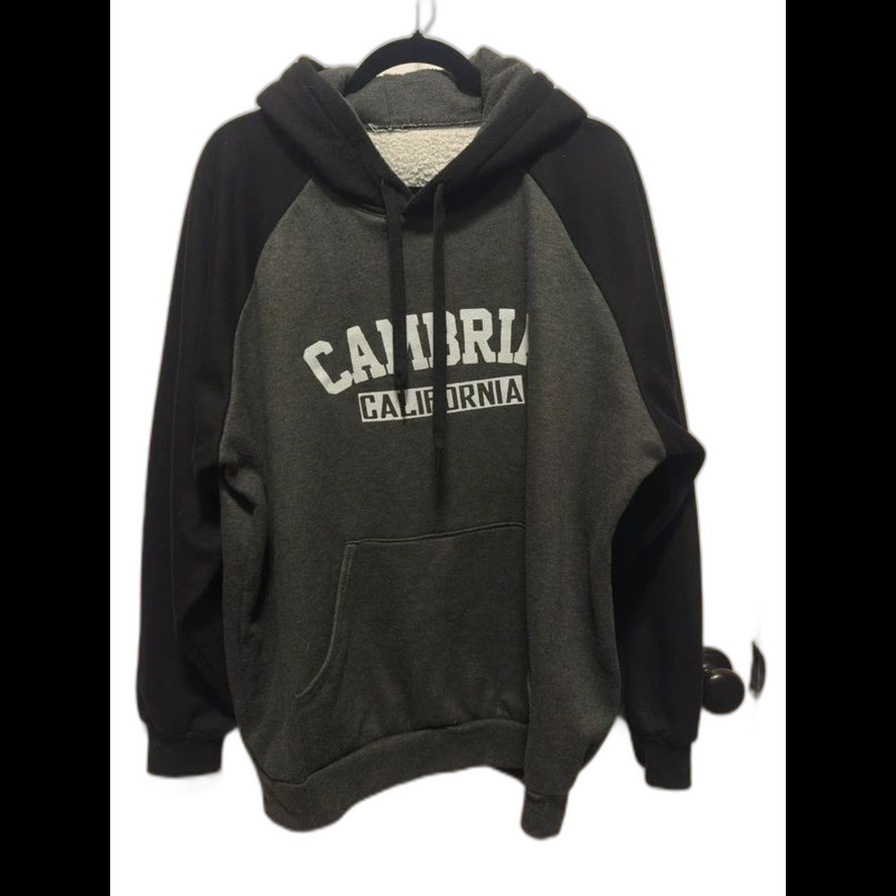 Cambria Hoodie Sweatshirt Men’s XL black & grey